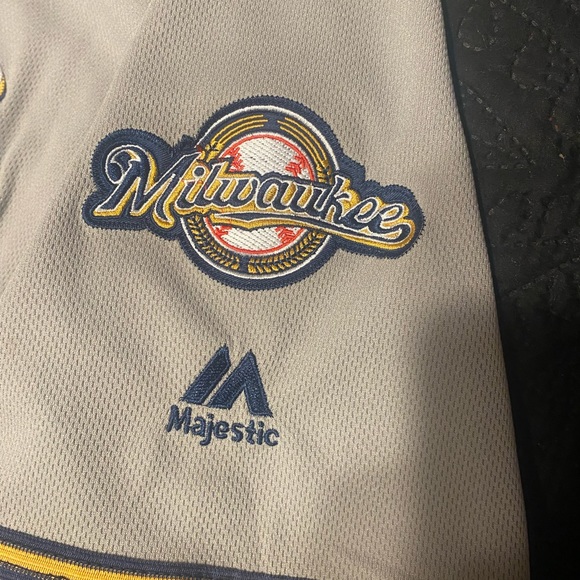 Milwaukee Brewers gray jersey - Picture 3 of 3